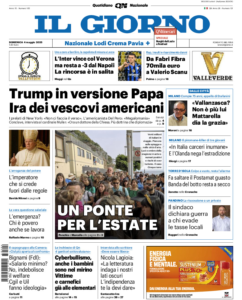 Prima-pagina-il giorno-edizione-di-oggi-20250504
